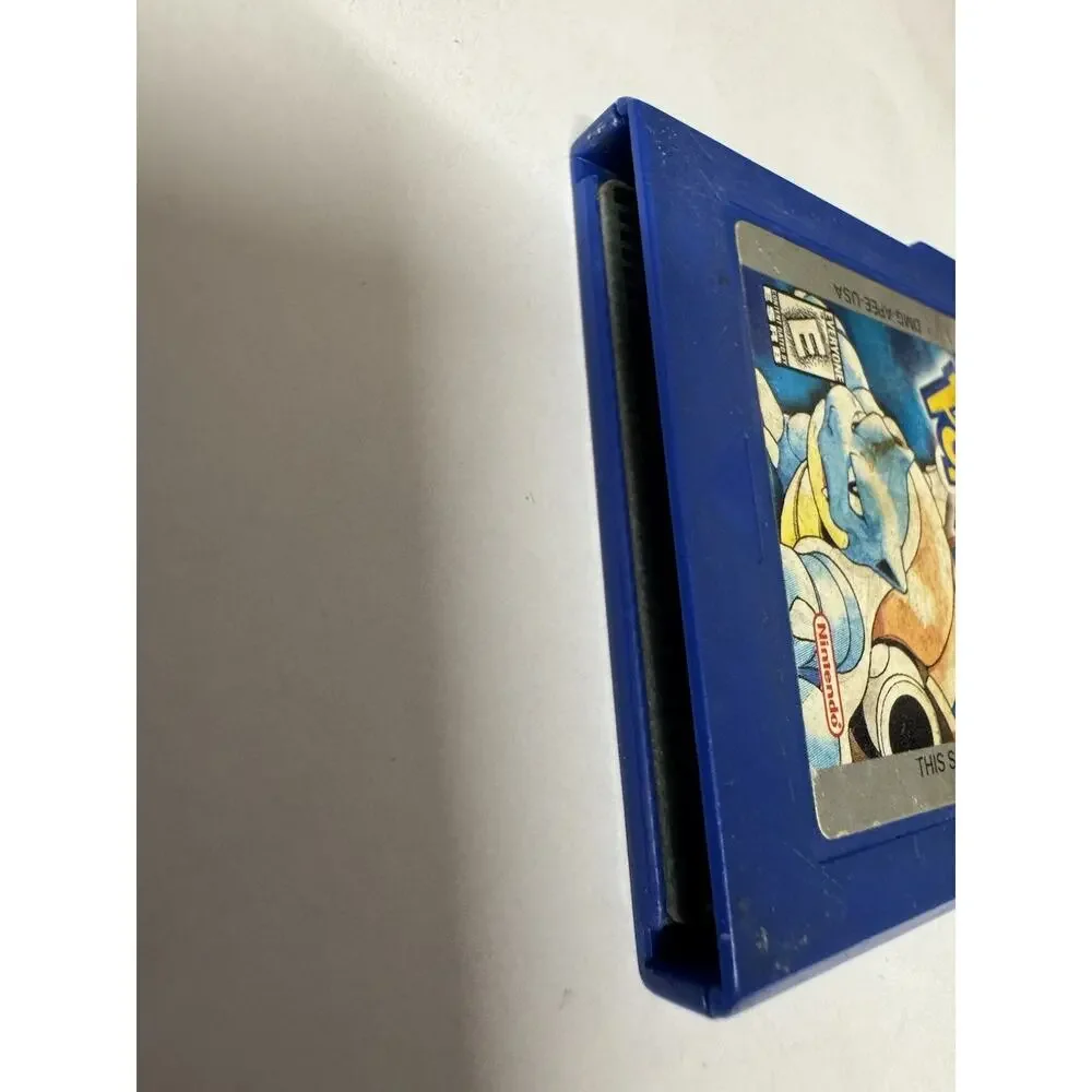 Pokemon Blue Nintendo Gameboy Authentic Cartridge Tested! Works & Saves
